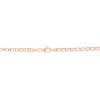 Collier Capucin Or Rose Maille Marine Plate