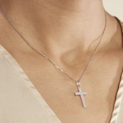 Collier Carola Argent Blanc Oxyde De Zirconium