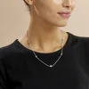 Collier Catarina Argent Blanc