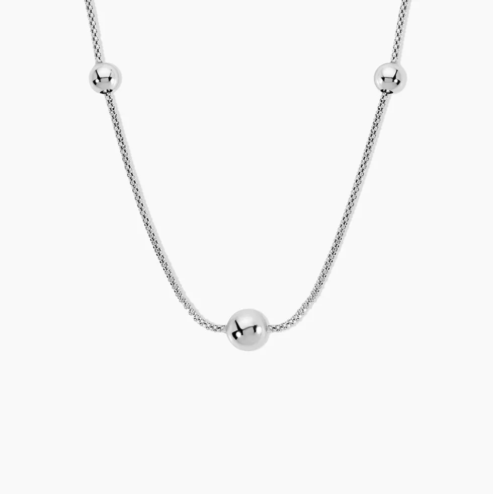 Collier Catarina Argent Blanc