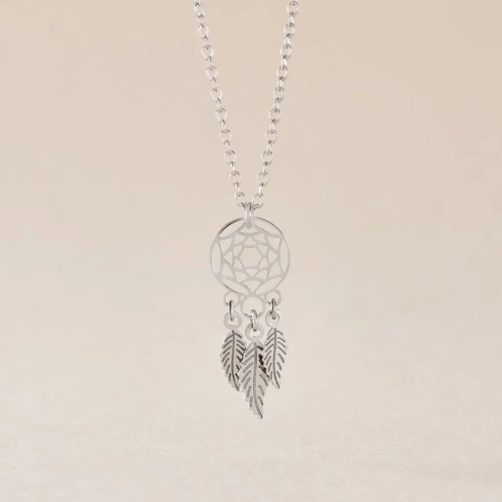 Collier Catchy Argent Blanc