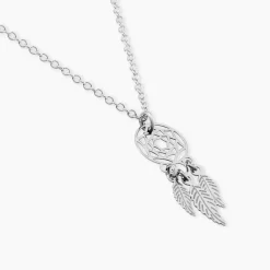 Collier Catchy Argent Blanc