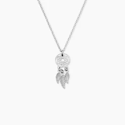 Collier Catchy Argent Blanc