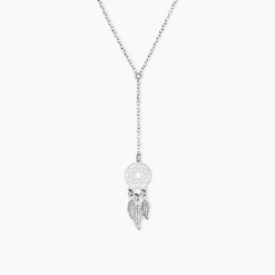 Collier Catchy Argent Blanc