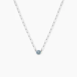 Collier Cesarie Argent Blanc Oxyde De Zirconium