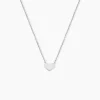 Collier Chandana Argent Blanc