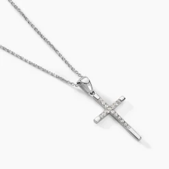 Collier Chirsta Argent Blanc Oxyde De Zirconium