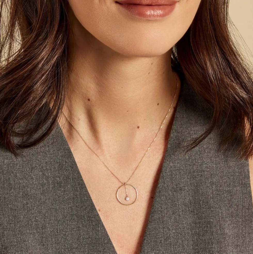 Collier Circlea Or Jaune Diamant