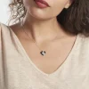 Collier Clarah Argent Blanc Céramique Et Oxyde De Zirconium