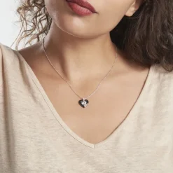 Collier Clarah Argent Blanc Céramique Et Oxyde De Zirconium