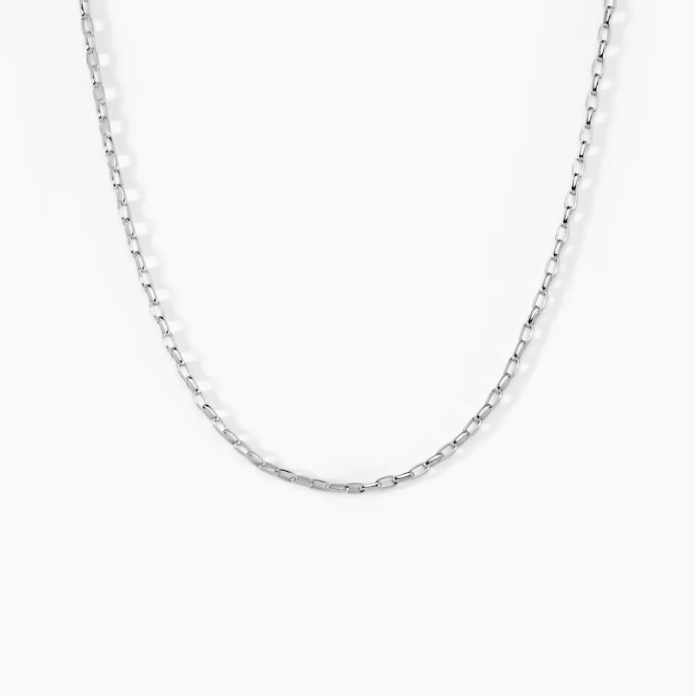 Collier Claudine Maille Forcat Argent Blanc