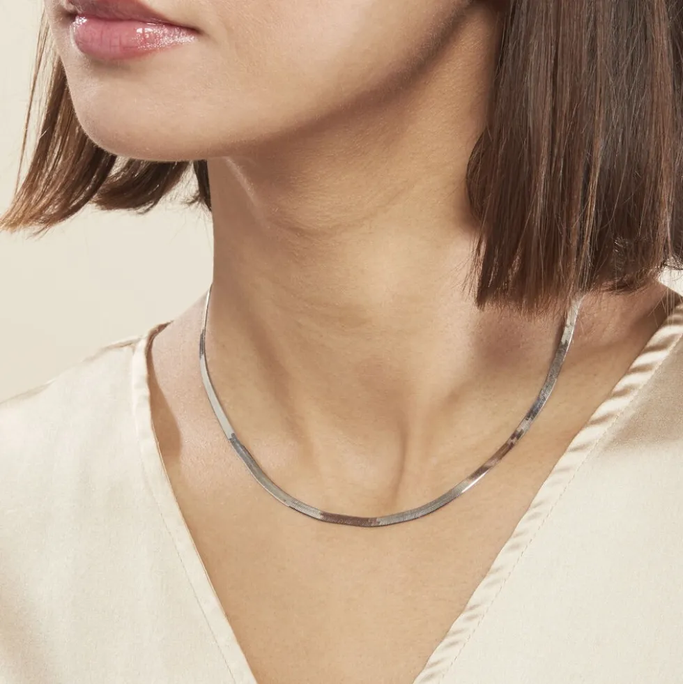 Collier Clemance Argent Blanc