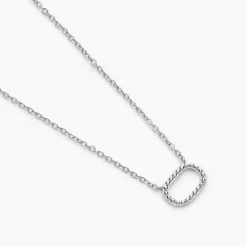 Collier Clem Argent Blanc
