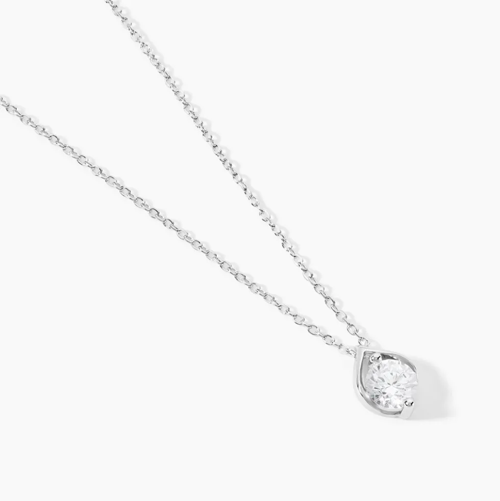 Collier Cleopatra Argent Blanc Oxyde De Zirconium