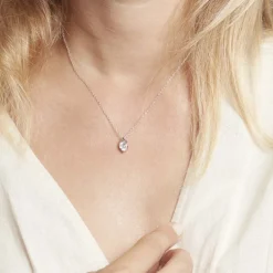 Collier Cleopatra Argent Blanc Oxyde De Zirconium