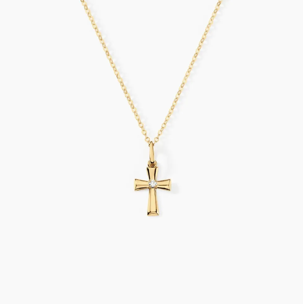 Collier Cobeia Or Jaune Oxyde De Zirconium