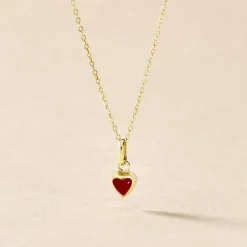 Collier Coralie Coeur Or Jaune