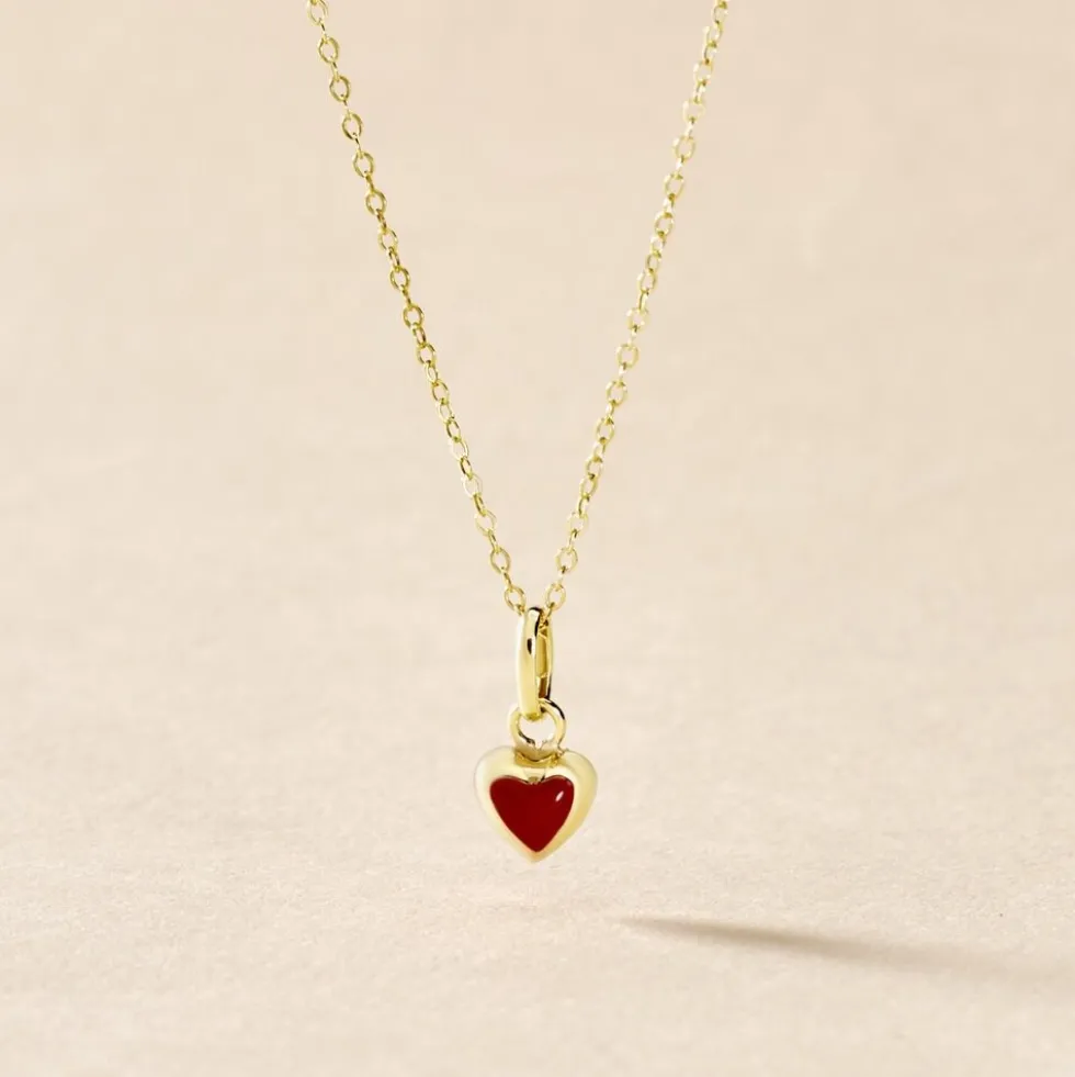 Collier Coralie Coeur Or Jaune