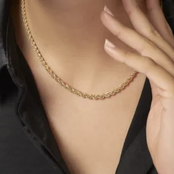 Collier Cordelia Danilo Maille Corde Or Jaune