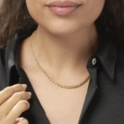 Collier Cordelia Danilo Maille Corde Or Jaune