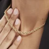 Collier Cordelia Maille Corde Or Jaune