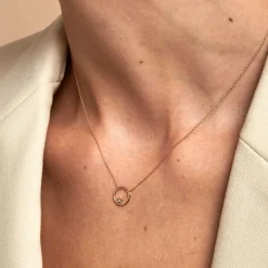Collier Cornioa Or Jaune Diamant
