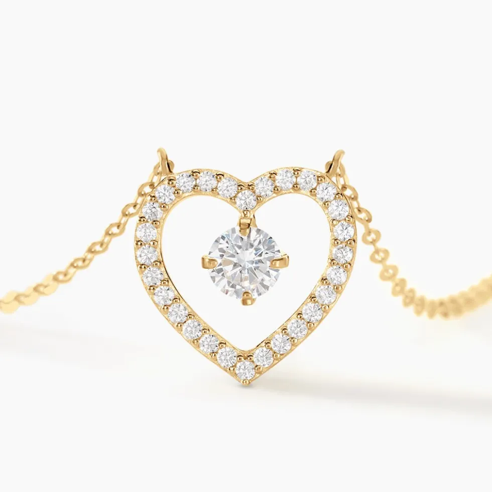 Collier Cortney Or Jaune Oxyde De Zirconium