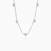 Collier Cœur D'amour Argent Blanc