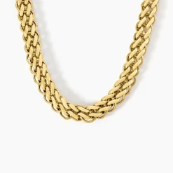 Collier Dafnie Acier Jaune