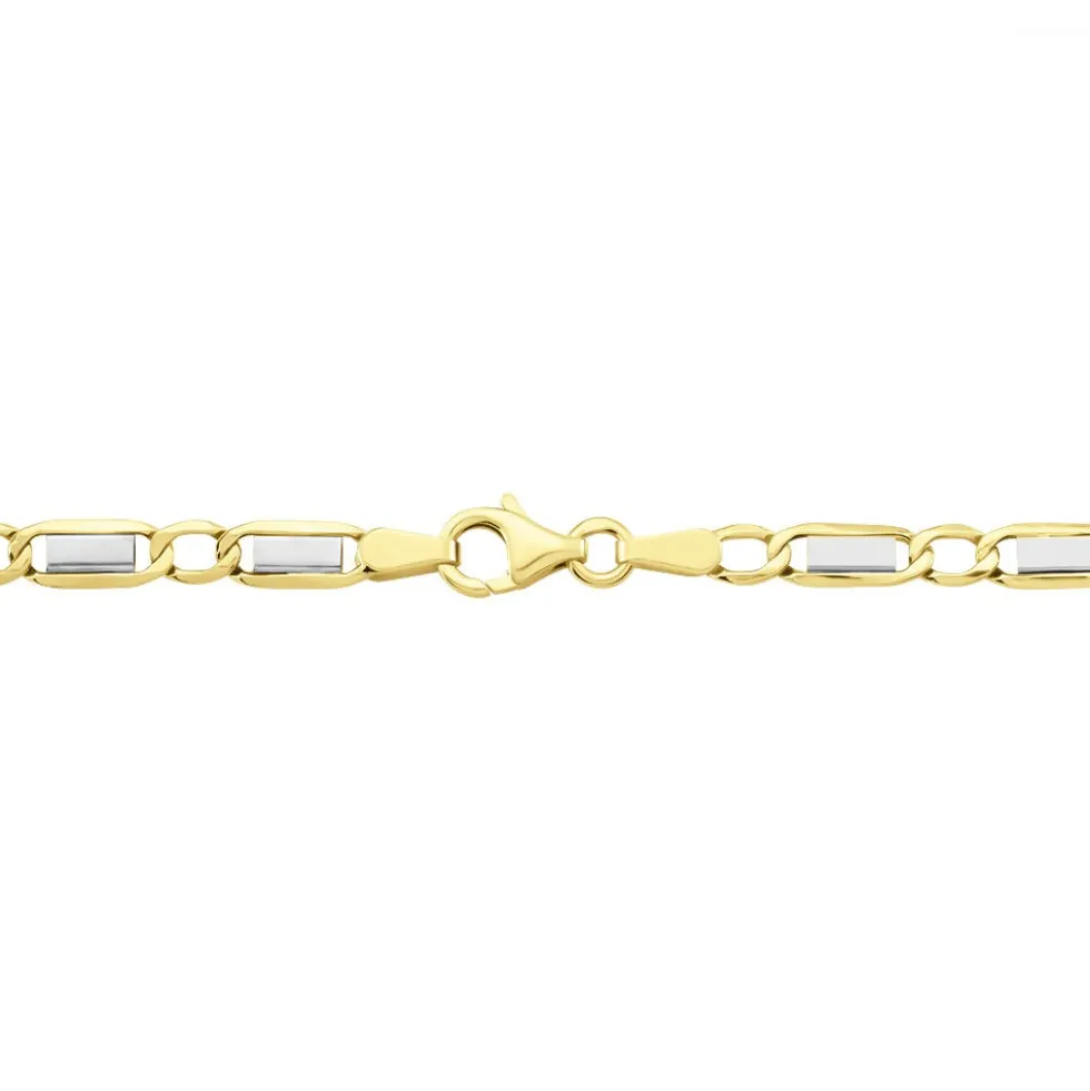 Collier Danae Plaquette Or Bicolore