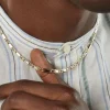 Collier Danae Plaquette Or Bicolore