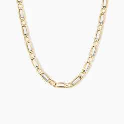 Collier Danae Plaquette Or Bicolore