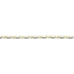 Collier Danae Plaquette Or Bicolore