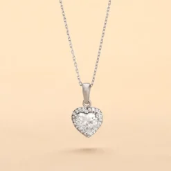 Collier Dari Or Blanc Oxyde De Zirconium