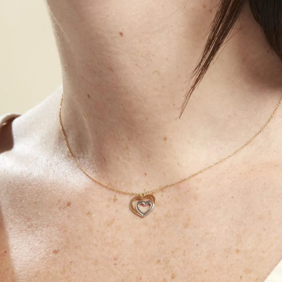 Collier Datura Or Bicolore