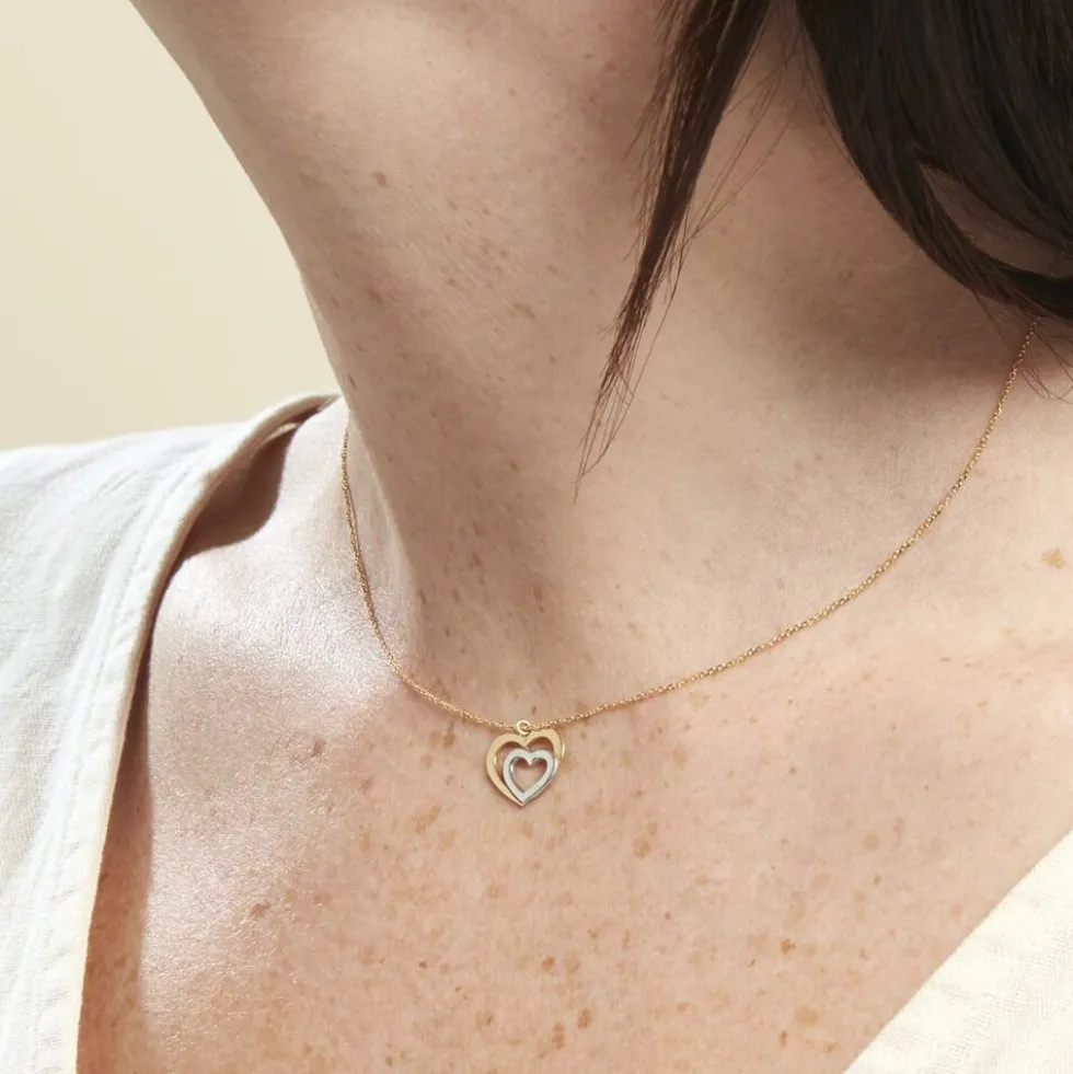 Collier Datura Or Bicolore