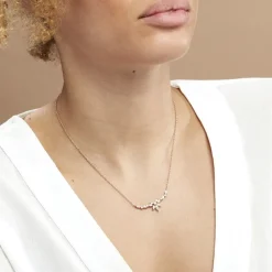 Collier Davena Argent Rose Oxyde De Zirconium