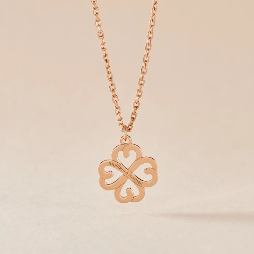 Collier Delmira Argent Rose