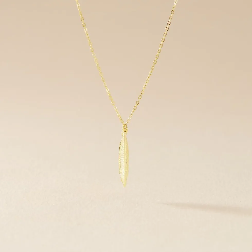 Collier Delphinium Or Jaune