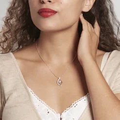 Collier Deniz Argent Blanc Perle De Culture Et Oxyde De Zirconium