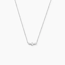 Collier Desert Argent Blanc Oxyde De Zirconium