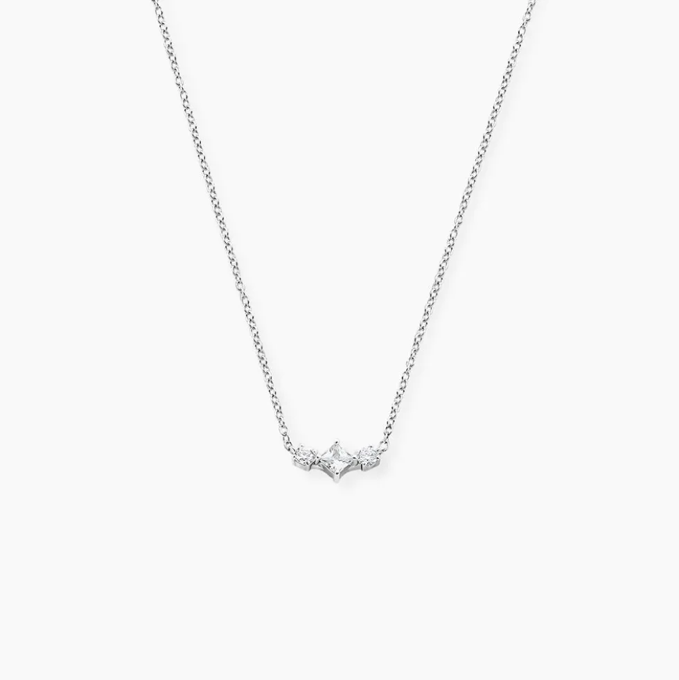 Collier Desert Argent Blanc Oxyde De Zirconium