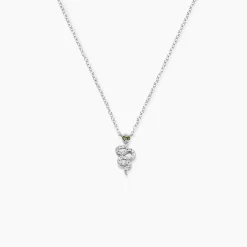 Collier Desert Argent Blanc Oxyde De Zirconium