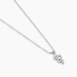 Collier Desert Argent Blanc Oxyde De Zirconium