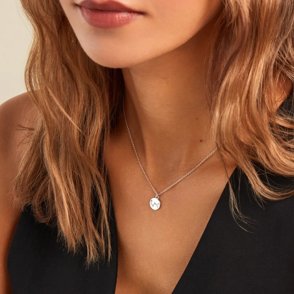 Collier Despina Argent Blanc Oxyde De Zirconium