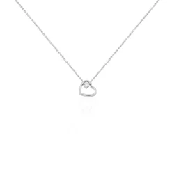 Collier Devona Argent Blanc Oxyde De Zirconium