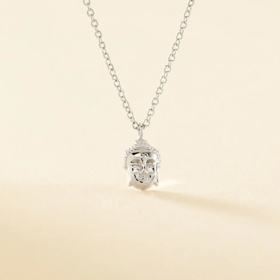 Collier Dhyana Argent Blanc