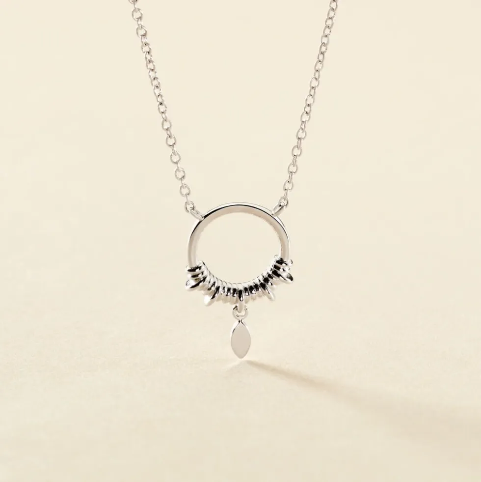 Collier Dhyana Argent Blanc