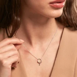 Collier Dhyana Argent Blanc