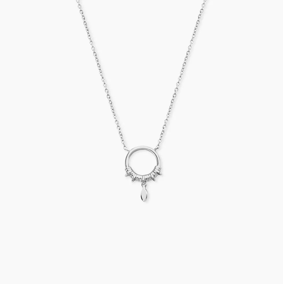 Collier Dhyana Argent Blanc